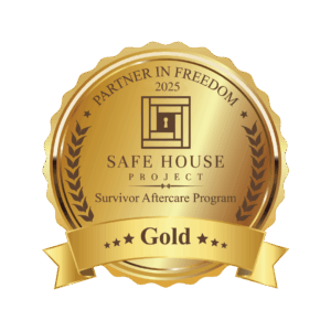 2025-certification-badge 2025 certification badge recognizing Set Free Monterey Bay’s ongoing excellence in survivor care and community education.